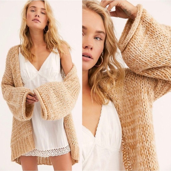 Free People Sweaters - NWT | Free People Home Town Cardigan Chunky Knit Oversized | Size US XL